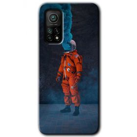 Xiaomi Mi 10 T Pro Hd Desen Baskılı Smoke Astronot Arka Kapak Kılıf