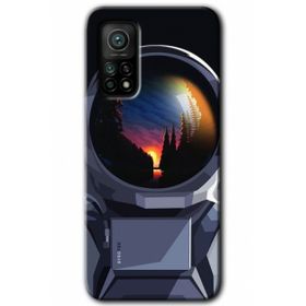 Xiaomi Mi 10T Kılıf Astronot HD Desen Baskılı Arka Kapak