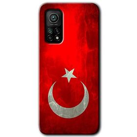 Xiaomi Mi 10T Kılıf HD - Albayrak Desen Baskılı Arka Kapak