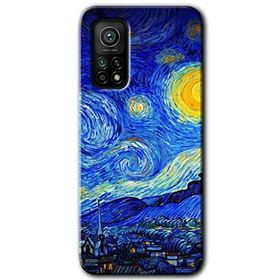 Xiaomi Mi 10T Kılıf HD- Starry Night Desen Baskılı Arka Kapak