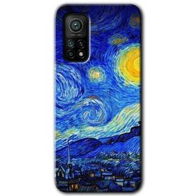 Xiaomi Mi 10T Kılıf HD- Starry Night Desen Baskılı Arka Kapak