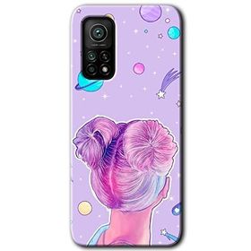 Xiaomi Mi 10T Kılıf HD- Uzaylı Kız Desen Baskılı Arka Kapak