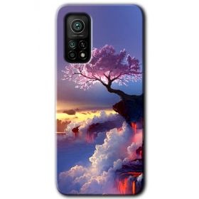 Xiaomi Mi 10T Kılıf HD - Wash Red Wall Desen Baskılı Arka Kapak
