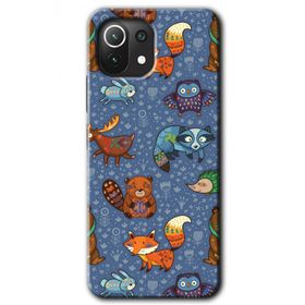 Xiaomi Mi 11 Animals Funny Baskılı Uyumlu Silikon Kılıf