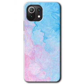 Xiaomi Mi 11 Blue Art Baskılı Uyumlu Silikon Kılıf