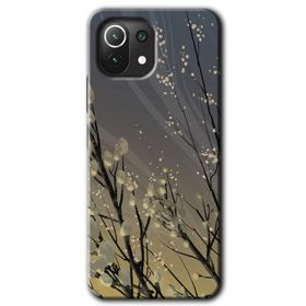 Xiaomi Mi 11 Branches Flowers Baskılı Uyumlu Silikon Kılıf