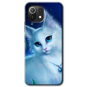 Xiaomi Mi 11 Cat Glance Baskılı Uyumlu Silikon Kılıf
