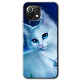 Xiaomi Mi 11 Cat Glance Baskılı Uyumlu Silikon Kılıf