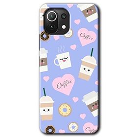 Xiaomi Mi 11 Coffee Cake Baskılı Uyumlu Silikon Kılıf