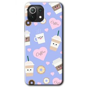 Xiaomi Mi 11 Coffee Cake Baskılı Uyumlu Silikon Kılıf
