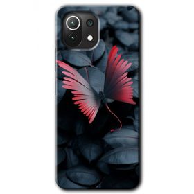 Xiaomi Mi 11 Dark Butterfly Baskılı Uyumlu Silikon Kılıf