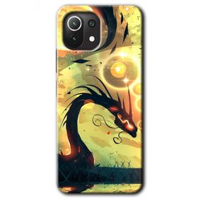 Xiaomi Mi 11 Digital Dragon Baskılı Uyumlu Silikon Kılıf