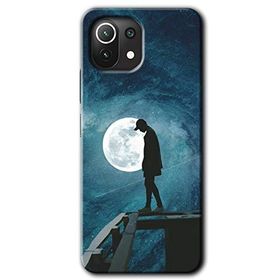Xiaomi Mi 11 Dolunay Yalnızlık Baskılı Uyumlu Silikon Kılıf