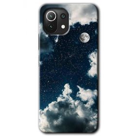 Xiaomi Mi 11 Gece Gökyüzü Baskılı Uyumlu Silikon Kılıf