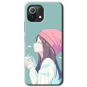Xiaomi Mi 11 Happy Girl Baskılı Uyumlu Silikon Kılıf