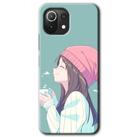 Xiaomi Mi 11 Happy Girl Baskılı Uyumlu Silikon Kılıf