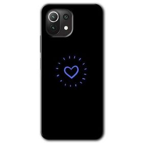 Xiaomi Mi 11 Heart Strokes Baskılı Uyumlu Silikon Kılıf