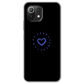 Xiaomi Mi 11 Heart Strokes Baskılı Uyumlu Silikon Kılıf