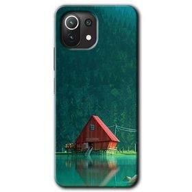 Xiaomi Mi 11 House In Woods Baskılı Uyumlu Silikon Kılıf