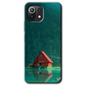 Xiaomi Mi 11 House In Woods Baskılı Uyumlu Silikon Kılıf