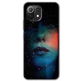 Xiaomi Mi 11 Karanlık Kadın Baskılı Uyumlu Silikon Kılıf
