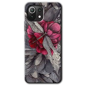 Xiaomi Mi 11 kelebek Ömrü Baskılı Uyumlu Silikon Kılıf