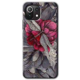 Xiaomi Mi 11 kelebek Ömrü Baskılı Uyumlu Silikon Kılıf