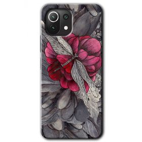 Xiaomi Mi 11 kelebek Ömrü Baskılı Uyumlu Silikon Kılıf