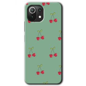 Xiaomi Mi 11 Kiraz Berry Baskılı Uyumlu Silikon Kılıf