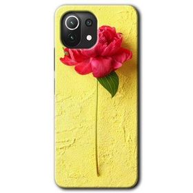 Xiaomi Mi 11 Kırmızı Gül Baskılı Uyumlu Silikon Kılıf