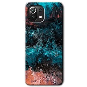 Xiaomi Mi 11 Liquid Colorfull Baskılı Uyumlu Silikon Kılıf