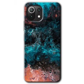 Xiaomi Mi 11 Liquid Colorfull Baskılı Uyumlu Silikon Kılıf