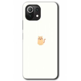 Xiaomi Mi 11 Lite Hd Desen Baskılı Cat Minimalism Arka Kapak Kılıf