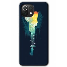 Xiaomi Mi 11 Lite Hd Desen Baskılı City Bird Sky Arka Kapak Kılıf