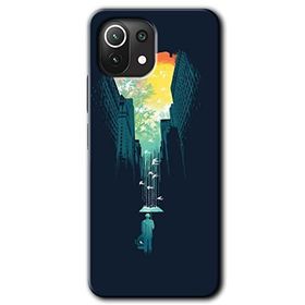 Xiaomi Mi 11 Lite Hd Desen Baskılı City Bird Sky Arka Kapak Kılıf