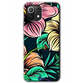 Xiaomi Mi 11 Lite Hd Desen Baskılı Çizim Çiçekler Arka Kapak Kılıf