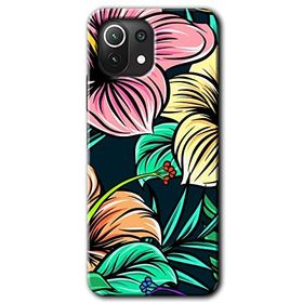 Xiaomi Mi 11 Lite Hd Desen Baskılı Çizim Çiçekler Arka Kapak Kılıf