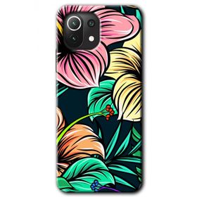 Xiaomi Mi 11 Lite Hd Desen Baskılı Çizim Çiçekler Arka Kapak Kılıf