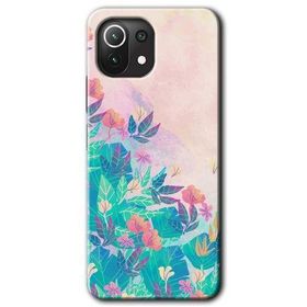 Xiaomi Mi 11 Lite Hd Desen Baskılı Çizim Yapraklar Arka Kapak Kılıf