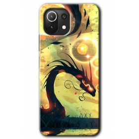 Xiaomi Mi 11 Lite Hd Desen Baskılı Digital Dragon Arka Kapak Kılıf
