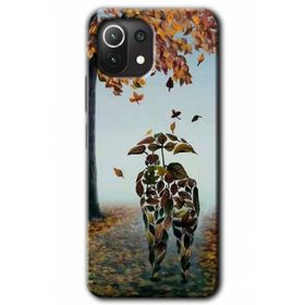 Xiaomi Mi 11 Lite Hd Desen Baskılı Doğadan Aşk Arka Kapak Kılıf