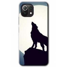 Xiaomi Mi 11 Lite Hd Desen Baskılı Dolunay Bozkurt Arka Kapak Kılıf