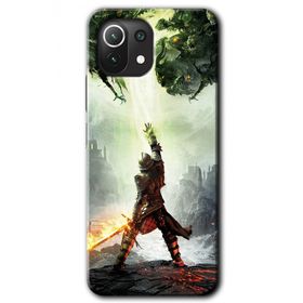 Xiaomi Mi 11 Lite Hd Desen Baskılı Dragon Hunter Arka Kapak Kılıf