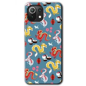 Xiaomi Mi 11 Lite Hd Desen Baskılı Funky Dragon Arka Kapak Kılıf