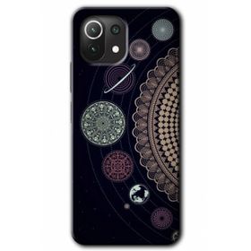 Xiaomi Mi 11 Lite Hd Desen Baskılı Gezegen Döngüsü Arka Kapak Kılıf