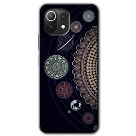 Xiaomi Mi 11 Lite Hd Desen Baskılı Gezegen Döngüsü Arka Kapak Kılıf
