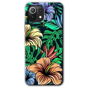 Xiaomi Mi 11 Lite Hd Desen Baskılı Hibiscus Flowers Arka Kapak Kılıf