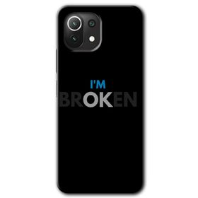 Xiaomi Mi 11 Lite Hd Desen Baskılı Im Broken Arka Kapak Kılıf
