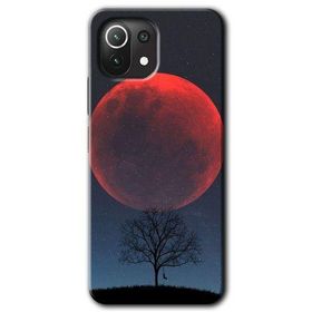 Xiaomi Mi 11 Lite Hd Desen Baskılı Kanlı Ay Arka Kapak Kılıf