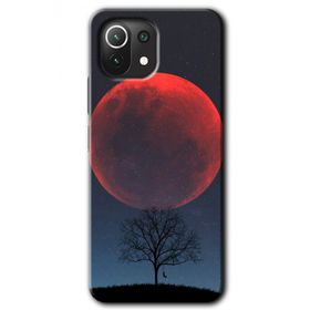 Xiaomi Mi 11 Lite Hd Desen Baskılı Kanlı Ay Arka Kapak Kılıf